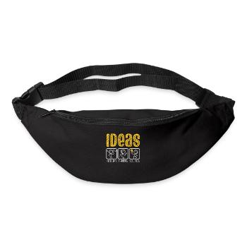 Problem Thinking Stick Figure Solution Thinker - Bum bag - black - Front