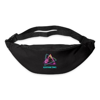 Retro Vintage Classic Kayaking Kayak Kayaker - Gürteltasche - Schwarz - Vorne