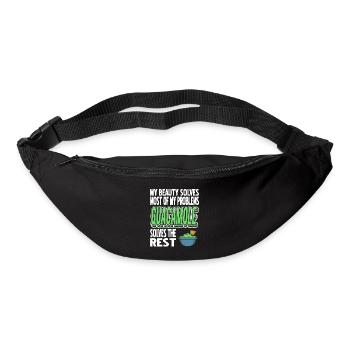 Guacamole résout le reste de mon problème drôle - Sac banane - noir - Devant
