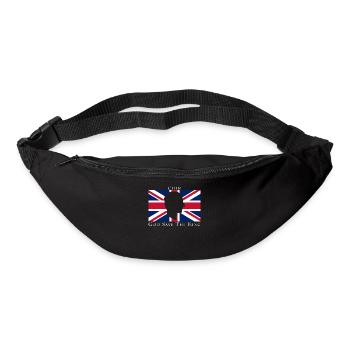 God Save The King Uk Flag - Bum bag - black - Front