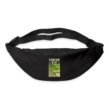 Gartenarbeit Landwirt Pflanzung Gärtner - Gürteltasche - Schwarz - Vorne