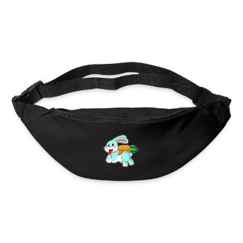 Rabbit Carrot - Bum bag - black - Front