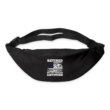 retired not my problem anymore usa Design - Gürteltasche - Schwarz - Vorne