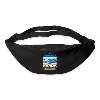 If It Involves Diving Count Me In - Bum bag - black - Front