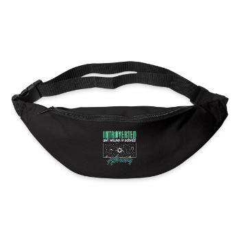 Astronomie Introvertie mais volontaire Space Moon Stars - Sac banane - noir - Devant