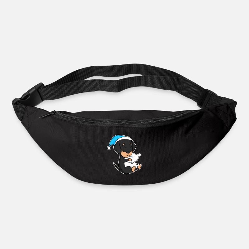 Hund Hunderasse Dackel Dachshund - Gürteltasche - Schwarz