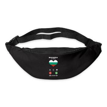 La Bulgarie appelle Bulgaria Heart Souvenir - Sac banane - noir - Devant