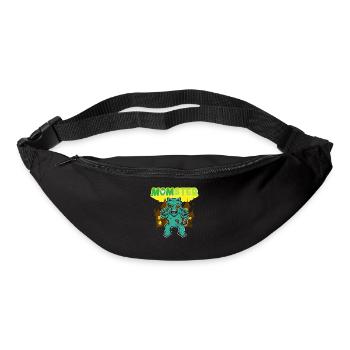 Momster Monster Maman Effrayant Halloween Mommy Costume - Sac banane - noir - Devant