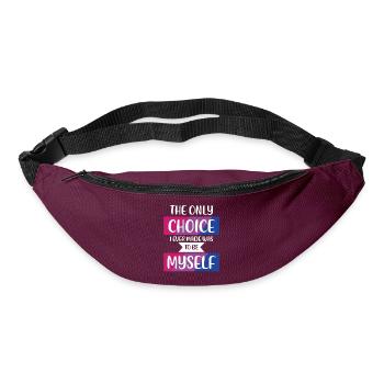 LGBTQ Nonbinary Colorful Rainbow Flag LGBTQ+ Pride - Bum bag - burgundy - Front