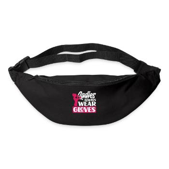 Lustiges Boxen Boxer Geschenk - Gürteltasche - Schwarz - Vorne