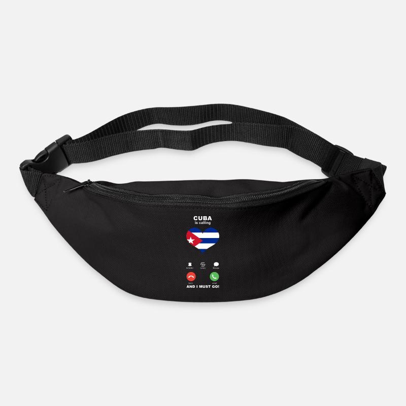 Kuba is calling Kuba Herz Souvenir - Gürteltasche - Schwarz