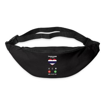 La Thaïlande appelle Thailand Heart Souvenir - Sac banane - noir - Devant