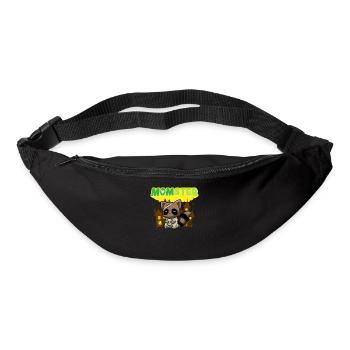 Momster Monster Maman Effrayant Halloween Mommy Costume - Sac banane - noir - Devant