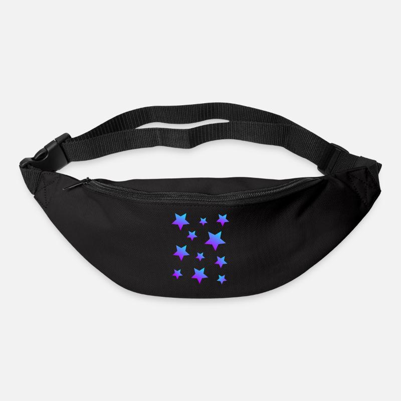 Star Star Pack Bleu-Violet - Sac banane - noir