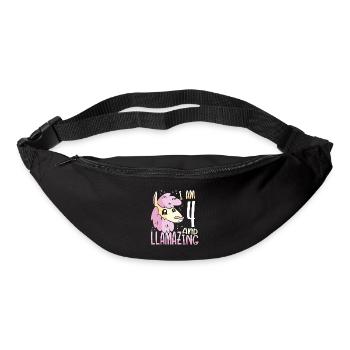 I Am A Four-Year-Old Lama - Bum bag - black - Front
