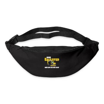 Kinder Bauleiter Bauarbeiter - Bauherr - Gürteltasche - Schwarz - Vorne