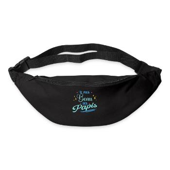 Plus Beau Des Papis Cadeau Fête Des Grands-Pères - Sac banane - noir - Devant