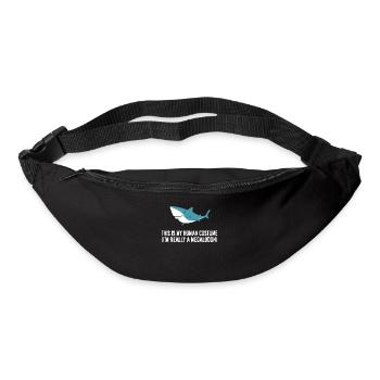 This Is My Human Costume I'm Really A Megalodon - Bum bag - black - Front