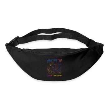 Funny math formula in colorful - Bum bag - black - Front