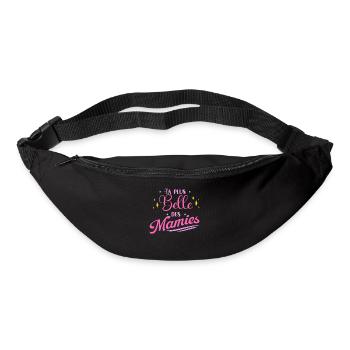 Plus Belle Des Mamies Cadeau Fête Des Grands-Mères - Sac banane - noir - Devant