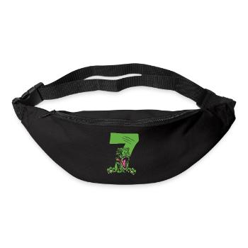 Children 7th Birthday 7 Years Dino Dinosaur - Bum bag - black - Front