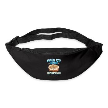 Mach Ich Morgen Versprochen Faul Müde Schlafen Kat - Gürteltasche - Schwarz - Vorne