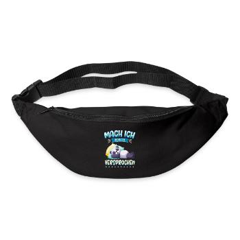 Mach Ich Morgen Versprochen Faul Müde Schlafen Pan - Gürteltasche - Schwarz - Vorne