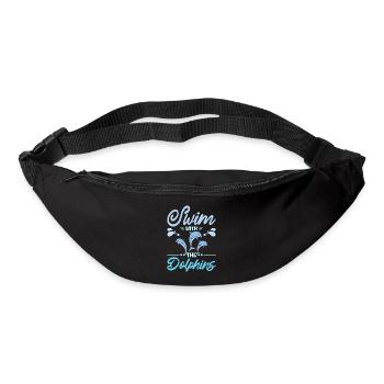 Swim with the dolphins - Gürteltasche - Schwarz - Vorne