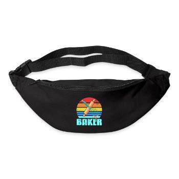 Rétro Vintage BAKER Awesome Baker Designs T-Shirt - Sac banane - noir - Devant