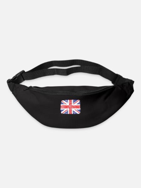 Grande-Bretagne, Drapeau britannique, Drapeau du Royaume-Uni, - Sac banane - noir