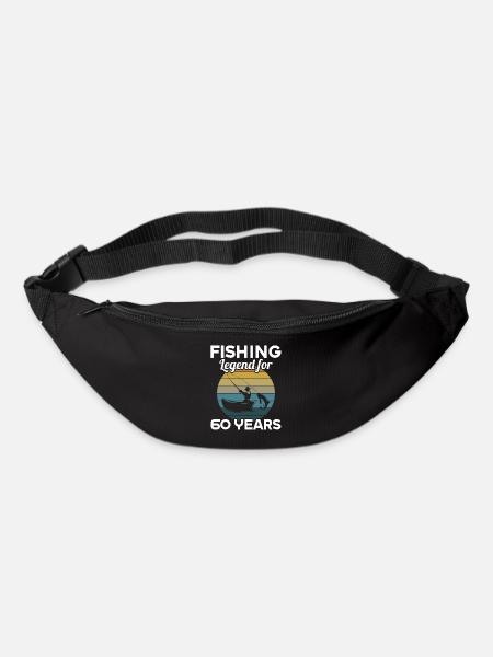 Cette légende de la pêche a 60 ans et 60 ans - Sac banane - noir