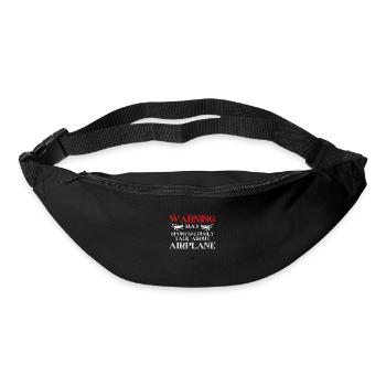 Talk about Airplanes - Funny Pilot and Aviation - Bum bag - black - Front