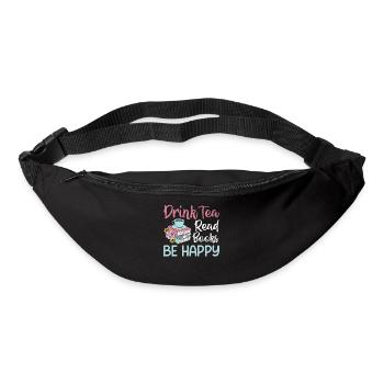 Tea Lover - Drink Tea Read Books Be Happy - Bum bag - black - Front