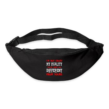 Ma réalité est juste différente de la vôtre 9 - Sac banane - noir - Devant