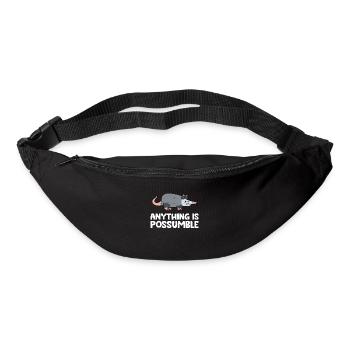 Opossum Tout est possible Opossum mignon - Sac banane - noir - Devant