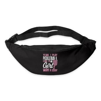 Pickleball Girl Ladies oui, je - Sac banane - noir - Devant