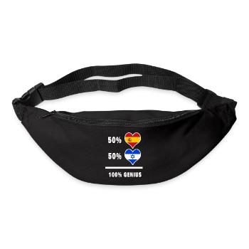 Israël et l’Espagne génie / cadeau - Sac banane - noir - Devant