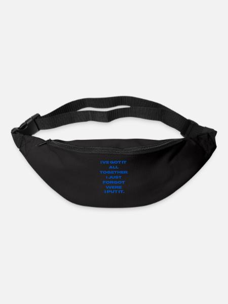 funny sarcasm quote - Bum bag - black