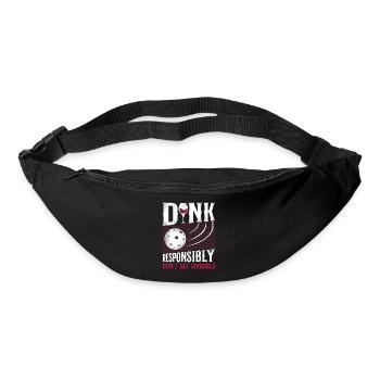Pickleball Pun Wine Dink - Bum bag - black - Front