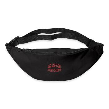 Wrestling Noun The Art Of Folding Clothes With - Gürteltasche - Schwarz - Vorne