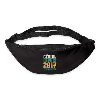 Génial depuis 2017 - Sac banane - noir - Devant