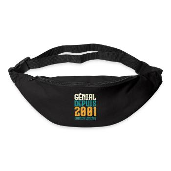Génial depuis 2001 - Sac banane - noir - Devant