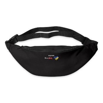 Victoire Drapeau ukrainien Cœur Ukraine Symbole - Sac banane - noir - Devant