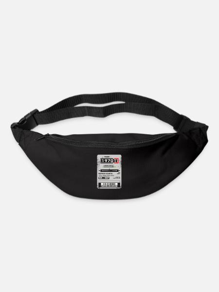 Drehstromzähler Geburtstag 1970 Geschenk - Gürteltasche - Schwarz