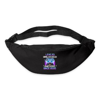 Level 23 Freigeschaltet Awesome seit 2000 Funny Gamer - Gürteltasche - Schwarz - Vorne