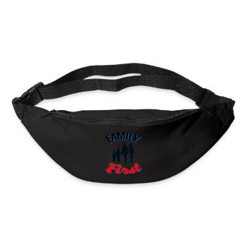 Family first - Sac banane - noir - Devant