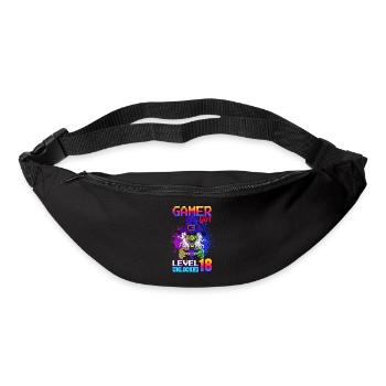 gamer girl 18ème anniversaire jeux vidéo de jeu - Sac banane - noir - Devant