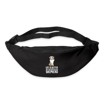 Aussie Dog Owner Life Is Better With An - Bum bag - black - Front