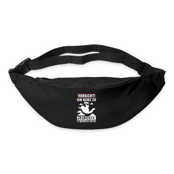 Fallschirmspringer Fallschirmsprung - Gürteltasche - Schwarz - Vorne