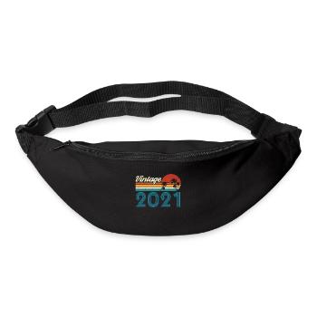 Vintage 2021 Vintage Anniversaire Rétro Vintage - Sac banane - noir - Devant